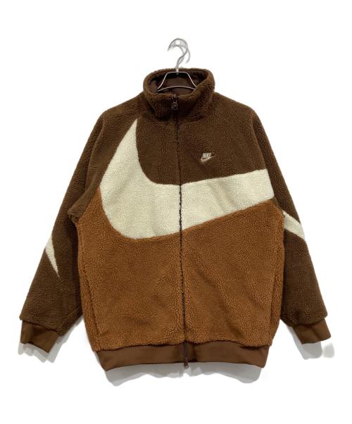 NIKE（ナイキ）NIKE (ナイキ) リバーシブル ボア フリース ジャケット ブラウン サイズ:XLの古着・服飾アイテム