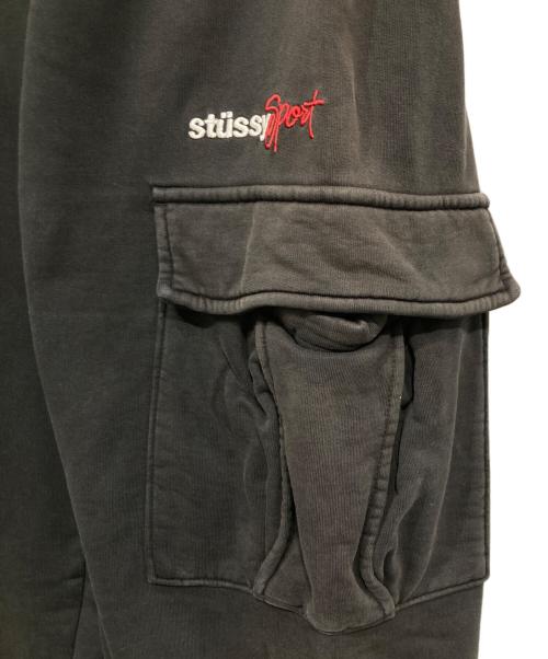 stussy（ステューシー）stussy (ステューシー) Sport Cargo Fleece Pant ブラック サイズ:Ｓの古着・服飾アイテム