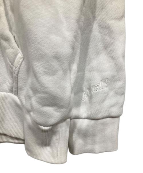 DIESEL（ディーゼル）DIESEL (ディーゼル) パーカー ホワイト サイズ:Sの古着・服飾アイテム