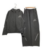adidasアディダス）の古着「Z.N.E.プレミアム フルジップ パーカー/スウェットパンツ」｜グレー
