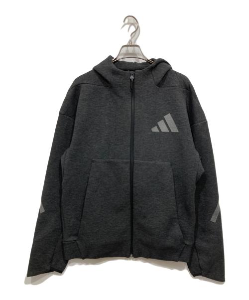 adidas（アディダス）adidas (アディダス) Z.N.E.プレミアム フルジップ パーカー/スウェットパンツ グレー サイズ:サイズ記載なしの古着・服飾アイテム