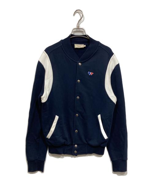 maison kitsune（メゾンキツネ）maison kitsune (メゾンキツネ) スウェットジャケット ネイビー サイズ:Sの古着・服飾アイテム