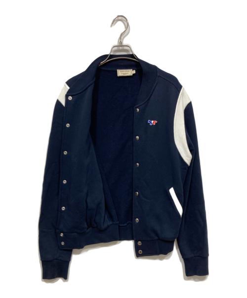 maison kitsune（メゾンキツネ）maison kitsune (メゾンキツネ) スウェットジャケット ネイビー サイズ:Sの古着・服飾アイテム