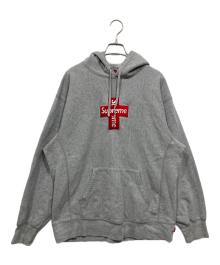 SUPREME（シュプリーム）の古着「Cross Box Logo Hooded Sweatshirt」｜グレー