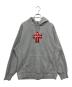 Supreme（シュプリーム）の古着「Cross Box Logo Hooded Sweatshirt」｜グレー