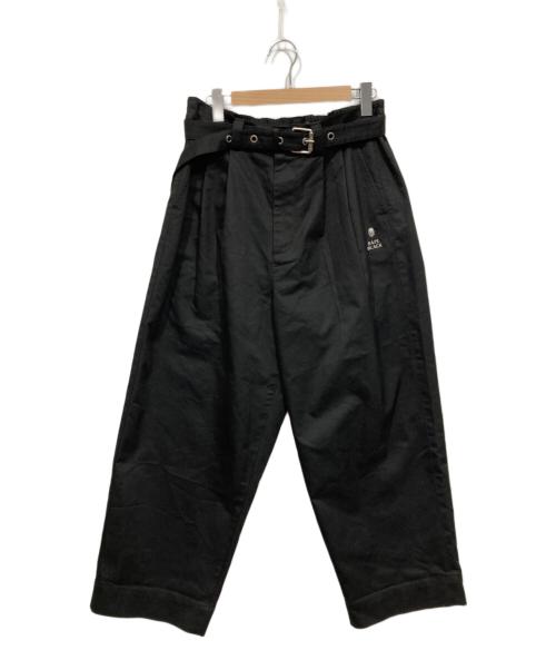 BAPE BLACK A BATHING APE（ベイプ ブラック ア ベイシング エイプ）BAPE BLACK A BATHING APE (ベイプ ブラック ア ベイシング エイプ) ワイドパンツ ブラック サイズ:Ｌの古着・服飾アイテム