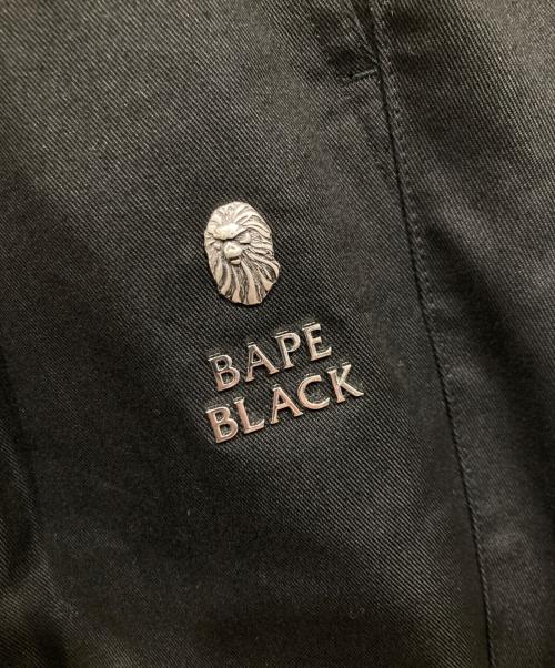 BAPE BLACK A BATHING APE（ベイプ ブラック ア ベイシング エイプ）BAPE BLACK A BATHING APE (ベイプ ブラック ア ベイシング エイプ) ワイドパンツ ブラック サイズ:Ｌの古着・服飾アイテム