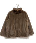 STATE OF MINDステートオブマインド）の古着「Fur Blouson /エコファーブルゾン」｜ブラウン