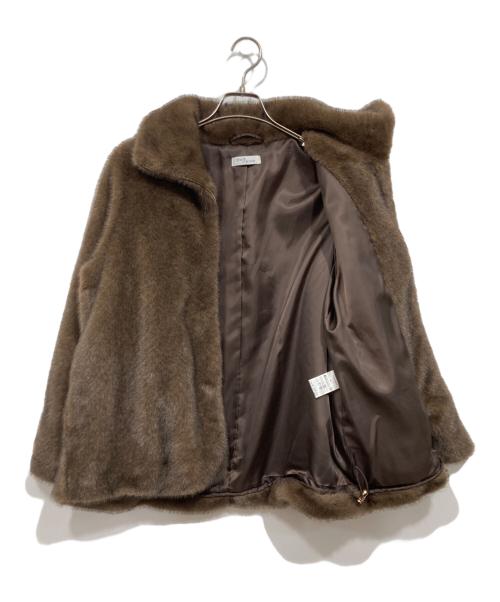 STATE OF MIND（ステートオブマインド）STATE OF MIND (ステートオブマインド) Fur Blouson /エコファーブルゾン ブラウン サイズ:Fの古着・服飾アイテム