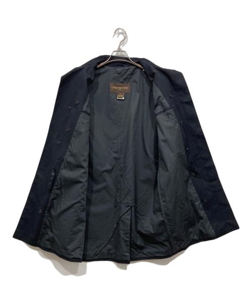 LOUIS VUITTON（ルイ ヴィトン）LOUIS VUITTON (ルイ ヴィトン) ライナー付ステンカラーコート ネイビー サイズ:48の古着・服飾アイテム