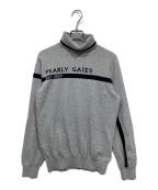 PEARLY GATESパーリーゲイツ）の古着「ハイネックニットネックニット」｜グレー