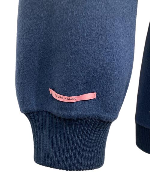 MAX&Co.（マックスアンドコー）MAX&Co. (マックスアンドコー) ウールカシミアフーディーコート ネイビー サイズ:38の古着・服飾アイテム