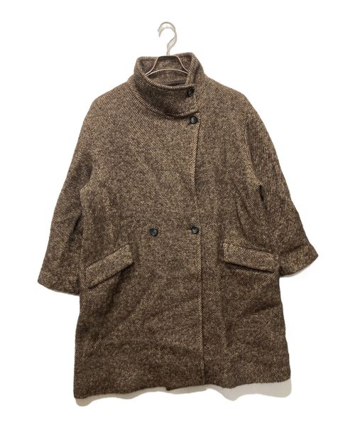 journal standard L'essage（ジャーナルスタンダード レサージュ）journal standard L'essage (ジャーナルスタンダード レサージュ) MANTECOトップビーバースタンドコート ブラウン サイズ:下記参照の古着・服飾アイテム