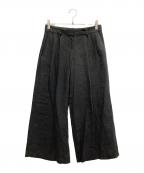 theoryセオリー）の古着「Galena Linen Low Rise PLT PNT HB」｜ブラック