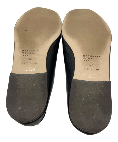 MARGARET HOWELL idea（マーガレット ハウエル アイディア）MARGARET HOWELL idea (マーガレット ハウエル アイディア) バレエシューズ ブラック サイズ:23の古着・服飾アイテム