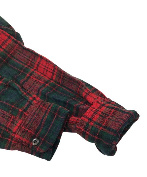 WOOLRICH（ウールリッチ）WOOLRICH (ウールリッチ) 【古着】チェックシャツ　　60〜70年代 レッド×グリーン サイズ:Mの古着・服飾アイテム