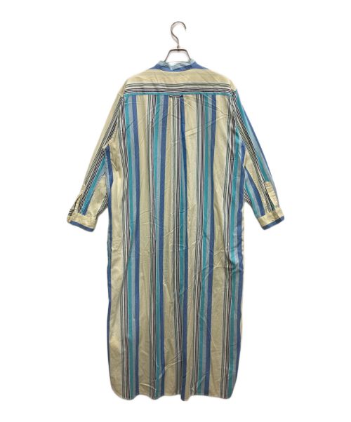 BEAMS BOY（ビームスボーイ）BEAMS BOY (ビームスボーイ) マルチストライプワンピース ブルー サイズ:不明の古着・服飾アイテム