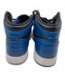 中古・古着 NIKE (ナイキ) AIR JORDAN 1 RETRO HIGH OG GS ブルー×ブラック サイズ:US6Y：9000円