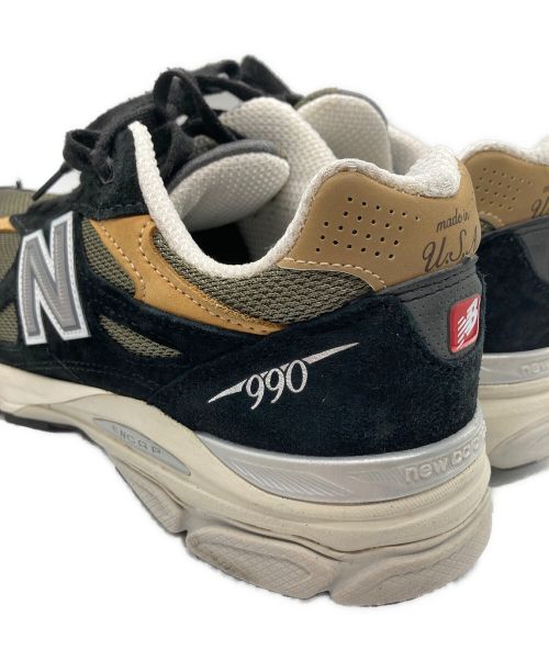 NEW BALANCE（ニューバランス）NEW BALANCE (ニューバランス) M990BB3/ローカットスニーカー ブラック×イエロー サイズ:27の古着・服飾アイテム