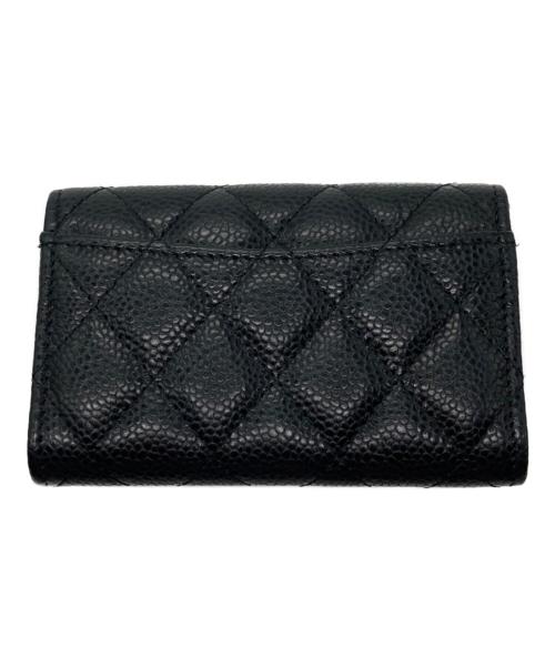 CHANEL（シャネル）CHANEL (シャネル) ココマークフラップコインケース ブラックの古着・服飾アイテム