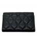 CHANEL (シャネル) ココマークフラップコインケース ブラック：61000円
