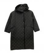 KOMATSU×7-id conceptコマツ×セブンアイディーコンセプト）の古着「キルティングフーデットコート」｜ブラック