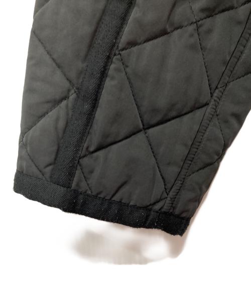KOMATSU（コマツ）KOMATSU (コマツ) 7-id concept (セブンアイディーコンセプト) キルティングフーデットコート ブラック サイズ:38の古着・服飾アイテム