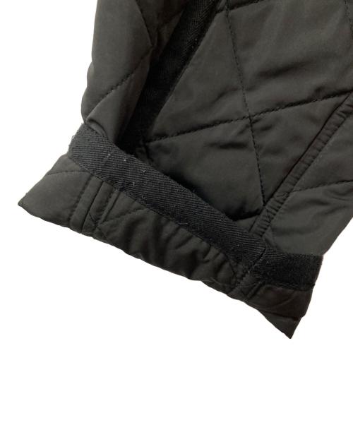 KOMATSU（コマツ）KOMATSU (コマツ) 7-id concept (セブンアイディーコンセプト) キルティングフーデットコート ブラック サイズ:38の古着・服飾アイテム