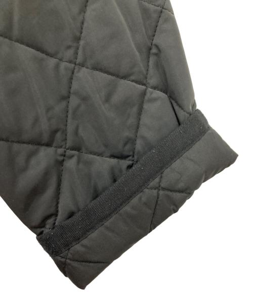 KOMATSU（コマツ）KOMATSU (コマツ) 7-id concept (セブンアイディーコンセプト) キルティングフーデットコート ブラック サイズ:38の古着・服飾アイテム