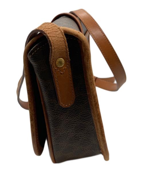 CELINE（セリーヌ）CELINE (セリーヌ) マカダムショルダーバッグ ブラウンの古着・服飾アイテム