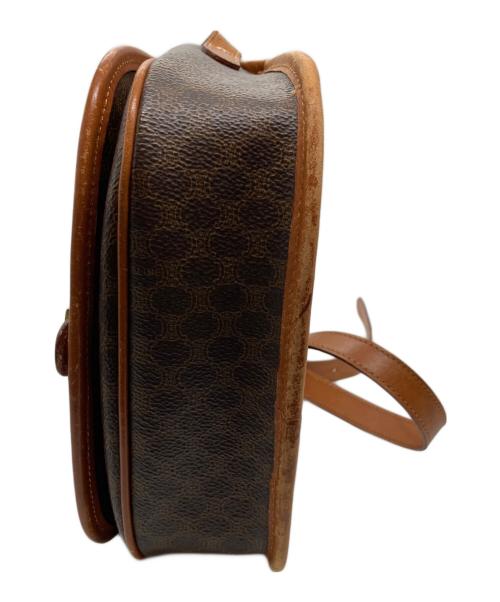 CELINE（セリーヌ）CELINE (セリーヌ) マカダムショルダーバッグ ブラウンの古着・服飾アイテム