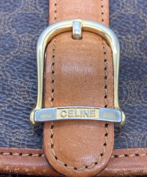 CELINE（セリーヌ）CELINE (セリーヌ) マカダムショルダーバッグ ブラウンの古着・服飾アイテム