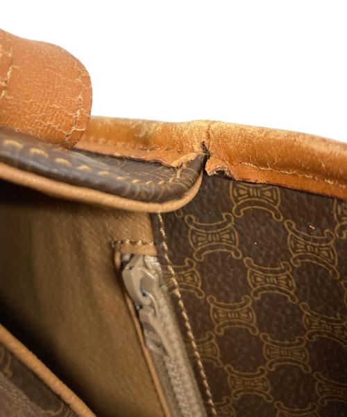 CELINE（セリーヌ）CELINE (セリーヌ) マカダムショルダーバッグ ブラウンの古着・服飾アイテム