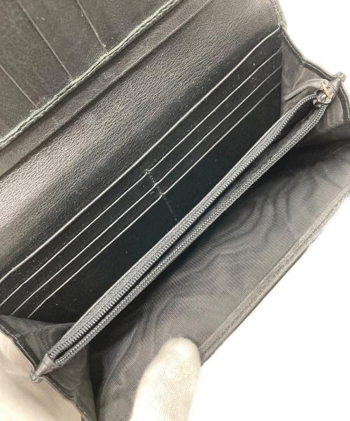 GUCCI（グッチ）GUCCI (グッチ) マイクログッチシマロングウォレット/449396 ブラックの古着・服飾アイテム