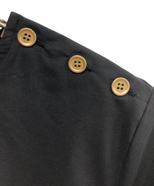 BLUE LABEL CRESTBRIDGE（ブルーレーベルクレストブリッジ）BLUE LABEL CRESTBRIDGE (ブルーレーベルクレストブリッジ) ハイカウンツピーチツイルワンピース/55J03-723-09 ブラック サイズ:38の古着・服飾アイテム