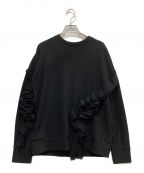 UN3D.アンスリード）の古着「フリルデザインスウェット/522222700101-01」｜ブラック