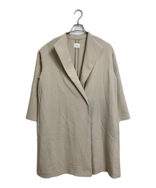 URBAN RESEARCH DOORS（アーバンリサーチドアーズ）URBAN RESEARCH DOORS (アーバンリサーチドアーズ) ダブルクロスガウンコート　アウター　ライトアウター　 ベージュ サイズ:Mの古着・服飾アイテム