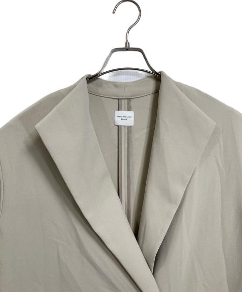 URBAN RESEARCH DOORS（アーバンリサーチドアーズ）URBAN RESEARCH DOORS (アーバンリサーチドアーズ) ダブルクロスガウンコート　アウター　ライトアウター　 ベージュ サイズ:Mの古着・服飾アイテム