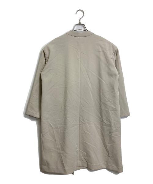 URBAN RESEARCH DOORS（アーバンリサーチドアーズ）URBAN RESEARCH DOORS (アーバンリサーチドアーズ) ダブルクロスガウンコート　アウター　ライトアウター　 ベージュ サイズ:Mの古着・服飾アイテム