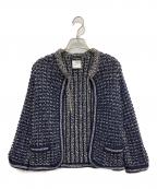 CHANELシャネル）の古着「ツイードジャケット/P43321K04415」｜ネイビー