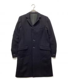 ATTACHMENT（アタッチメント）の古着「カシミヤ混平二重メルトン チェスターコート」｜ネイビー