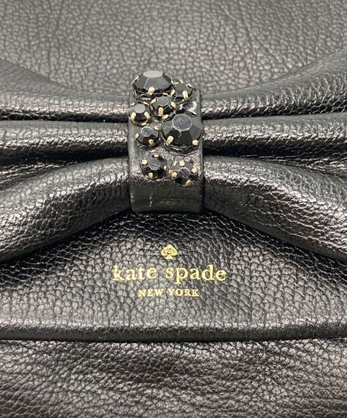 Kate Spade（ケイトスペード）Kate Spade (ケイトスペード) リボンモチーフショルダーバッグ/WKRU4131 ブラックの古着・服飾アイテム