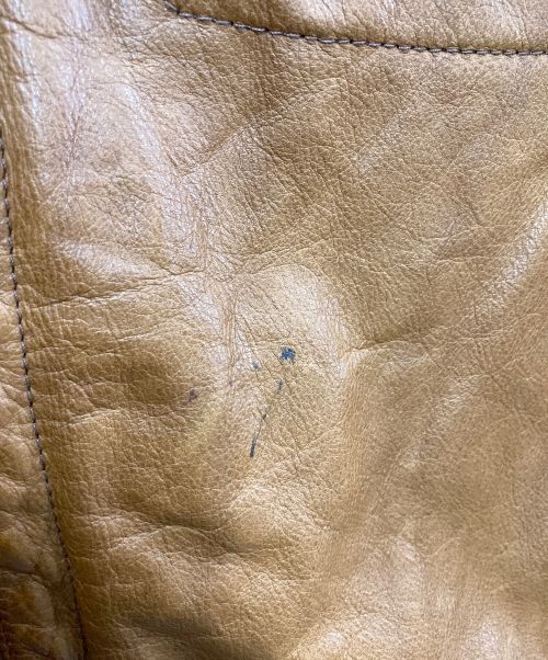 Timberland（ティンバーランド）Timberland (ティンバーランド) 裏ブランケットレザージャケット ブラウン サイズ:XLの古着・服飾アイテム