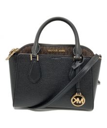 MICHAEL KORS（マイケル・コース）の古着「2WAYショルダーバッグ」｜ブラック×ブラウン