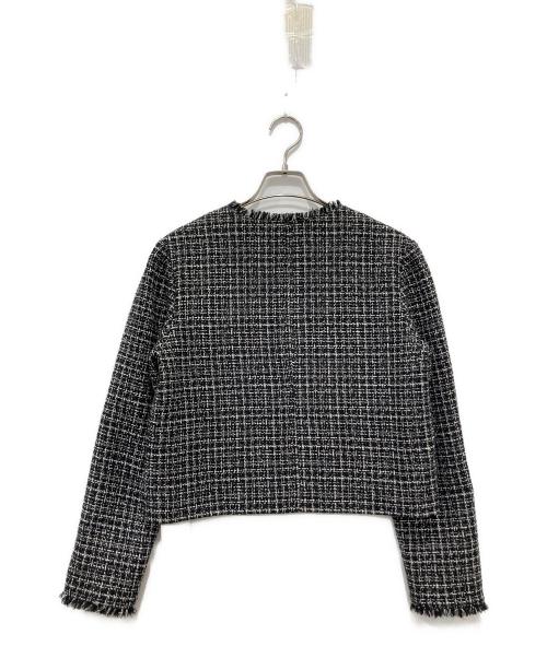 NATURAL BEAUTY BASIC（ナチュラルビューティーベーシック）NATURAL BEAUTY BASIC (ナチュラルビューティーベーシック) ツイードジャケット ブラック サイズ:S 未使用品の古着・服飾アイテム