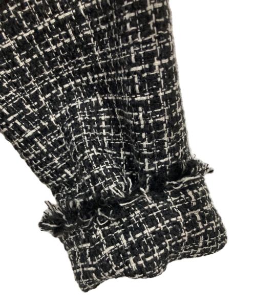 NATURAL BEAUTY BASIC（ナチュラルビューティーベーシック）NATURAL BEAUTY BASIC (ナチュラルビューティーベーシック) ツイードジャケット ブラック サイズ:S 未使用品の古着・服飾アイテム