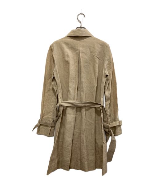 FOXEY BOUTIQUE（フォクシー ブティック）FOXEY BOUTIQUE (フォクシー ブティック) リネンコート ベージュ サイズ:Mの古着・服飾アイテム