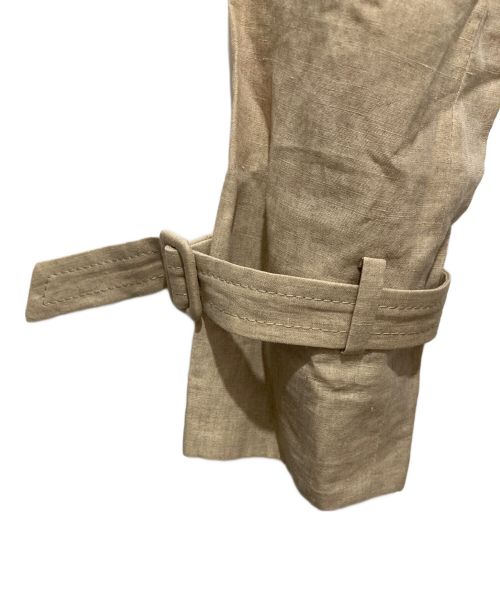 FOXEY BOUTIQUE（フォクシー ブティック）FOXEY BOUTIQUE (フォクシー ブティック) リネンコート ベージュ サイズ:Mの古着・服飾アイテム