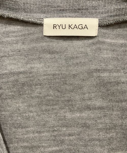 RYU KAGA（リュウ カガ）RYU KAGA (リュウ カガ) Leotard cardigan グレー サイズ:38 未使用品の古着・服飾アイテム