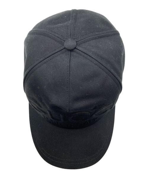 GUCCI（グッチ）GUCCI (グッチ) エンボス ベースボールキャップ ブラック サイズ:XLの古着・服飾アイテム